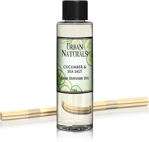 Vista 72 de Urban Naturals Recambio de aceite difusor de varillas ámbar y lavanda, lavanda relajante, ámbar cálido, aroma calmante para habitación, 4 onzas +