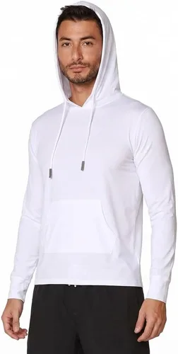 Vista 33 de INGEAR Sudadera con capucha UPF 50+ para hombre, ligera, con protección UV, de secado rápido, absorbe la humedad, con bolsillo Negro