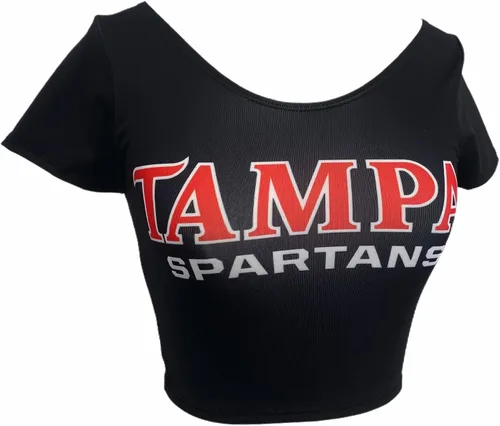 Vista 31 de Lojobands Camiseta corta ajustada para mujer, hecha en Estados Unidos, talla única