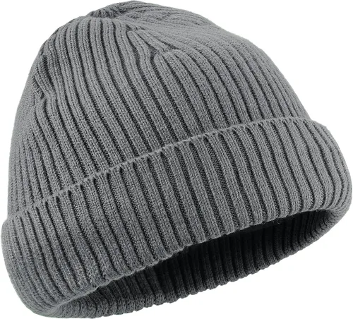 Vista 3 de CLAPE Gorros para hombre, con puños y cráneo, acanalados, para uso diario, de punto liso, para esquí, suave, cálido, grueso, holgado, para la nieve