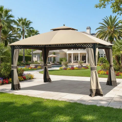 Vista 2 de Garden Winds - Toldo de repuesto para el kiosko Windsor – Standard 350 Beige