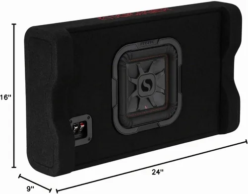 Vista 10 de KICKER 49L7TDF82 Caja de subwoofer L7T de 2 ohmios de 8 pulgadas, 350 vatios RMS
