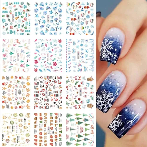 Vista 8 de 5 hojas de calcomanías de arte de uñas de mariposa, 3D coloridas mariposas, suministros de arte de uñas, mariposas, flores, calcomanías Con