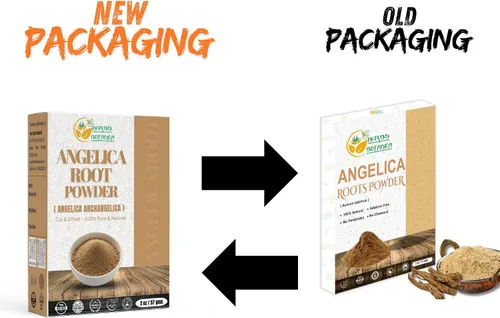 Vista 2 de Herbs Botanica Angélica - Polvo de raíz de angélica 100% pura y natural (Angelica Sinensis) para té de hierbas, bienestar y belleza finamente