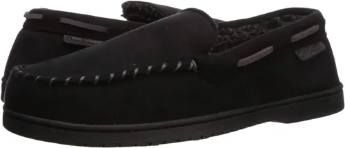 Vista 7 de Dearfoams Mocasines Keaton de espuma viscoelástica para hombre con anchos anchos