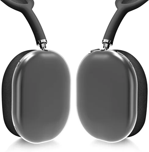 Vista 2 de kwmobile Fundas compatibles con Apple AirPods Max/AirPods Max 2 - 2 fundas protectoras para auriculares - Transparente