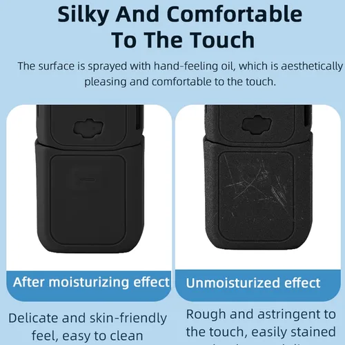 Vista 4 de Funda protectora de silicona para DJI Osmo Pocket 3 Funda de silicona Funda protectora Handheld Gimbal Action Camera Accesorios (negro)