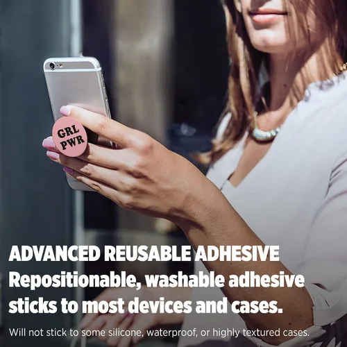 Vista 4 de PopSockets: Agarre plegable y soporte para teléfonos y tabletas - GRL PWR