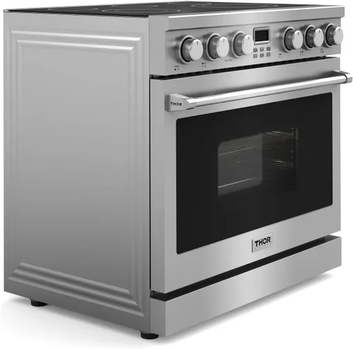Vista 5 de THOR Kitchen Cocina eléctrica profesional de 36 pulgadas en acero inoxidable - Modelo ARE36