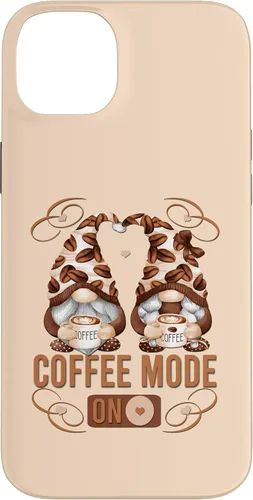Vista 15 de iPhone 16 Funny Coffee Mode On For Women With Cute Coffee Gnomes Case