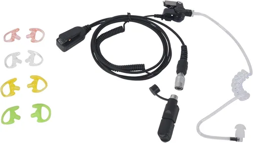 Vista 2 de xpr3300e xpr3500e xpr 3300e 3500e auricular QD de liberación rápida de desconexión rápida con micrófono PTT compatible con Motorola Radio