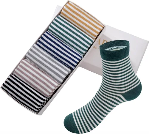 Vista 5 de MAGIARTE Calcetines cortos para mujer, de algodón peinado, estilo casual, atléticos, de un cuarto de pantorrilla, paquete de 6