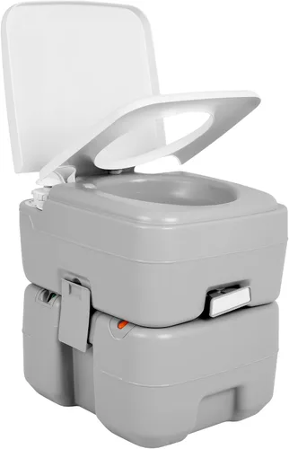 Vista 14 de YITAMOTOR Baño portátil de 6.34 galones para acampar con colección de papel Gris