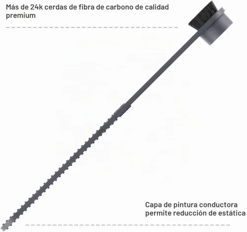 Vista 2 de Boundless Audio - Cepillo de fibra de carbono, limpiador antiestático de aguja de registro