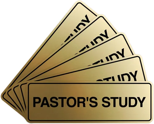 Vista 18 de Signs ByLITA Señal de estudio estándar del pastor (negro) - Pequeño