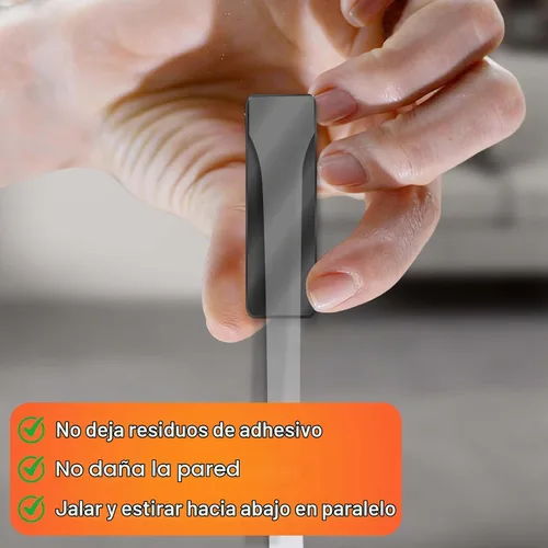 Vista 8 de 100 tiras transparentes para colgar cuadros, calcomanías invisibles de repuesto para póster, ganchos de pared resistentes, sin daños, cinta adhesiva