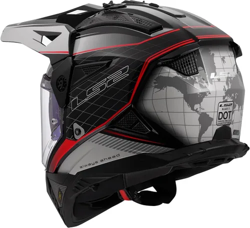 Vista 3 de LS2 Casco Blaze II Adventure para motocicleta con parasol