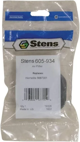 Vista 2 de Stens Nuevo filtro de aire para sopladores Homelite UT08514, UT08544, UT08546, UT08547 y UT08947, motosierras UT10501 y UT105011, 51950, 51932