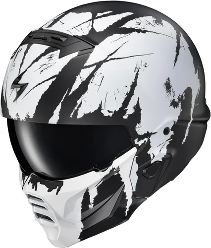 Vista 9 de ScorpionEXO Covert 2 Casco de Motocicleta de Cara Abierta 3/4 Modo Completo Listo para Bluetooth Bolsillos para Altavoces Cubierta Intercambiable