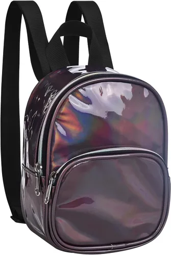 Vista 20 de USPECLARE Minimochila Transparente Aprobada para Estadio para Niños Pequeños y Niñas, Concierto, Festival, Eventos Deportivos, Aguamarina, Mediana