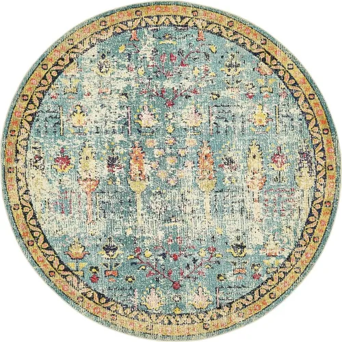 Vista 15 de Unique Loom Colección Monterey - Alfombra de área Adobe (2' x 3' 1" Rectángulo Azul/Beige)