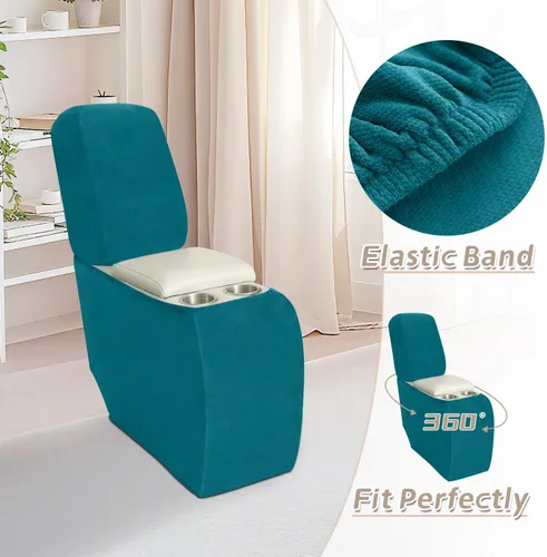 Vista 382 de Arfntevss Fundas de sofá seccional reclinable de terciopelo, Funda de sofá seccional de esquina para sofá reclinable, Funda elástica suave
