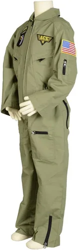 Vista 2 de Aeromax Jr. Traje de piloto de caza con gorra bordada