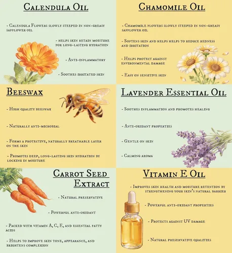 Vista 2 de Ungüento de Caléndula - lata de 2 oz - con aceite esencial de lavanda y vitamina E