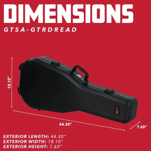 Vista 7 de Gator G-PG ACOUSTIC Pro Go Series. Funda para guitarra acústica.