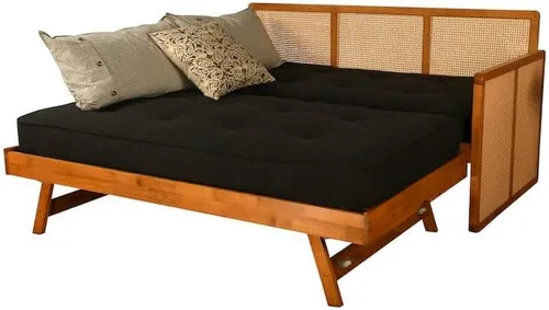 Vista 4 de Kodiak - Sofá cama con colchón incluido, cama multifuncional para sala de estar, dormitorio o habitación de invitados Negro