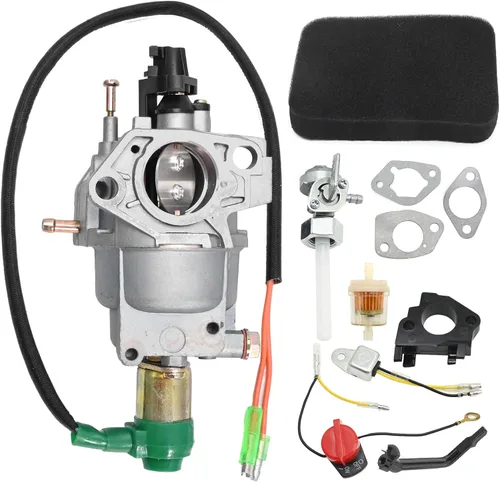 Vista 2 de Carburador con kit de bujía, repuesto para motor DeWALT DXGNR7000 DG7000B DG7000BC DG6000 6550 7000 Watt 13HP