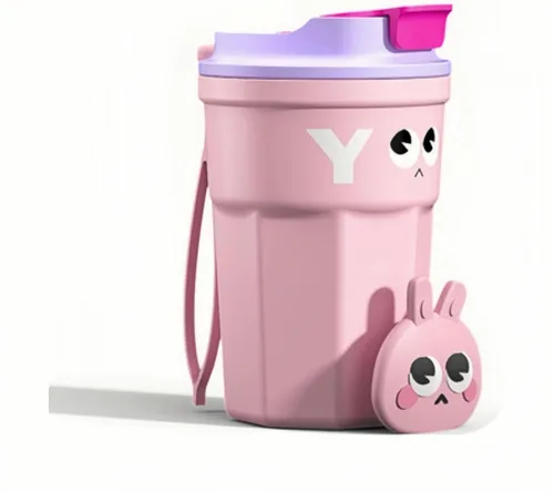Vista 2 de Taza de café bonita para mujeres de 12 oz, taza de café de acero inoxidable de doble pared, reutilizable, taza de viaje a prueba de fugas con tapa