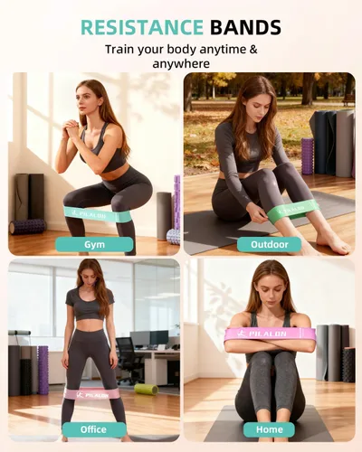 Vista 7 de Pilates Ring Set - Studio-Grade Anti-Deformation Pilates Kit - Pilates Equipment for Home Workout - 14'' Pilates Ring, Pilates Ball, 2 Dumbbells, 5