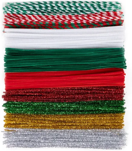 Vista 7 de Caydo 500 limpiapipas para decoración del día de San Valentín, tallos de chenilla, manualidades de limpieza de pipas para proyectos de arte y Navidad