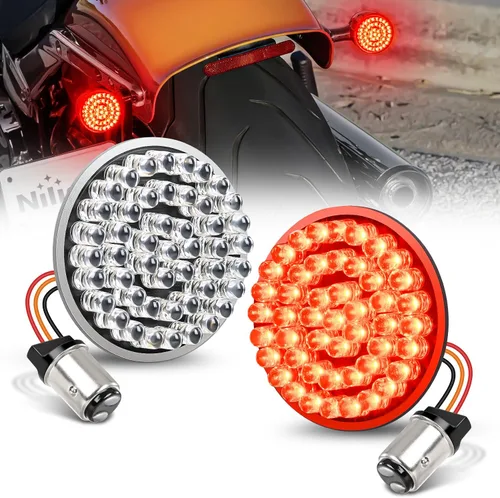 Vista 12 de Nilight Barra de luz trasera para remolque 2 piezas 20 LED luz de freno, luz automotriz, intermitentes, luces de marcha atrás IP65 impermeable