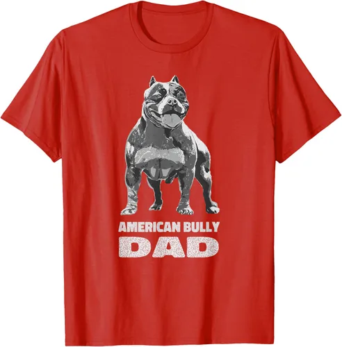 Vista 12 de American Bully Dad Dog Owner American Bully - Camiseta para hombre, Negro, S