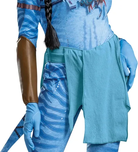 Vista 4 de Disfraz de Neytiri Deluxe Avatar para adultos, Azul