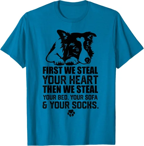 Vista 9 de Border Collie Steal Your Heart Steal Your Bed - Camiseta de sofá, Gris
