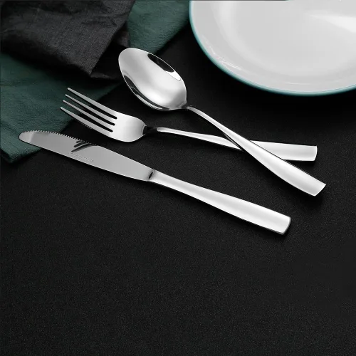 Vista 8 de Eslite Juego de cuchillos de cena de acero inoxidable, 12 piezas