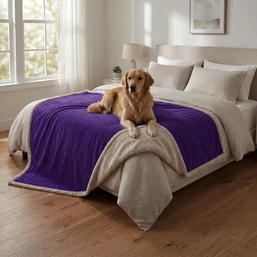 Vista 25 de Kritter Planet - Manta impermeable para perros, reversible, a prueba de agua, para sofá, cama y coche, fundas lavables para sofá para perros