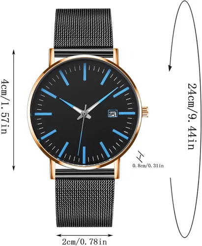 Vista 2 de Reloj de cuarzo minimalista impermeable impermeable para hombres 2022 Reloj analógico de moda para hombres