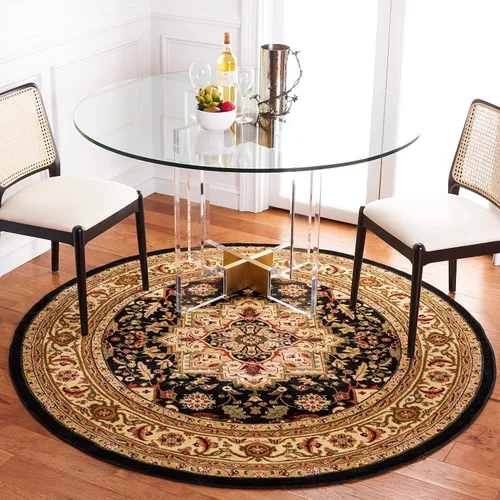 Vista 32 de SAFAVIEH Colección Lyndhurst Alfombra Decorativa - 2'3" x 4', marfil y rojo, diseño oriental tradicional, no desprende pelusa y de fácil cuidado
