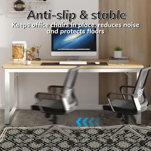 Vista 3 de Tapete para silla de oficina para piso de madera dura, 36"x48" tapete antideslizante para silla de escritorio para pisos duros, alfombra