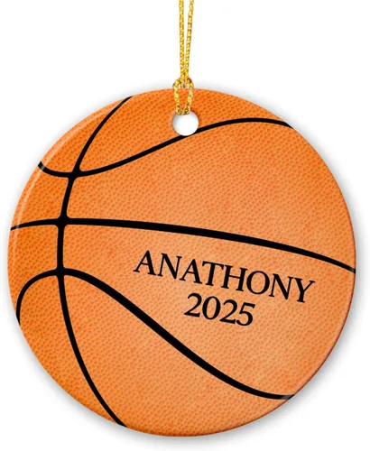 Vista 17 de Adornos personalizados de cerámica de fútbol americano, recuerdo de adorno de Navidad de jugador de fútbol americano, regalo para atletas