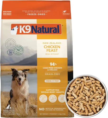 Vista 14 de K9 Natural Carne Liofilizada para Perros, Comida Completa Natural de Alta Carne o Aditivo para Comida para Perros, Carne Alimentada con Pasto