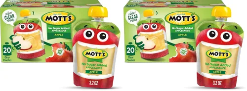 Vista 27 de Mott's Puré de manzana y canela, bolsas transparentes de 3.2 onzas, paquete de 20