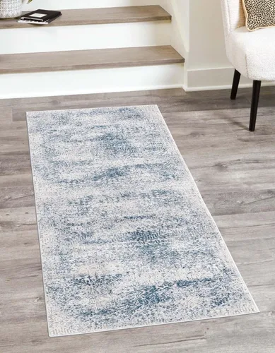 Vista 19 de Unique Loom Finsbury Collection - Alfombra de área Sarah (2 pies x 3 pies 1 pulgada, rectangular, azul/marfil)