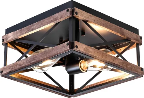 Vista 12 de MAYNA Moderna lámpara de techo dorada, luminarias de pasillo de 1 luz para montaje en techo, regulable, accesorios de iluminación para vestíbulo