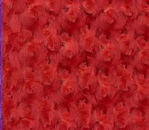 Vista 3 de Tela Minky Rosebud Almond / 58 pulgadas de ancho/vendido por The Yard