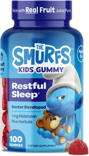 Vista 22 de Smurfs Kids Gomitas Calmantes Gomitas Calmantes para Niños con Melisa y L-Teanina Hechas con Fruta Real Desarrollado por Doctores Sin